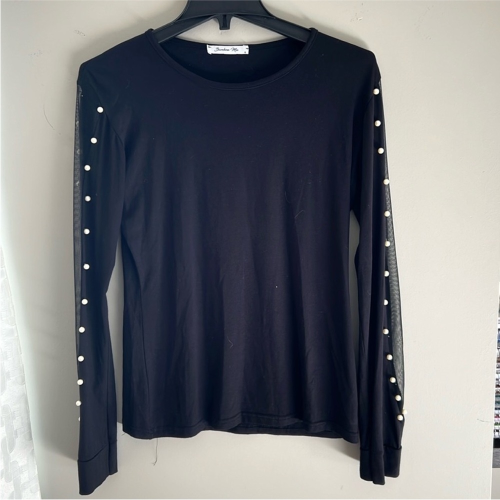 BLACK PEARLY LONGSLEEVE